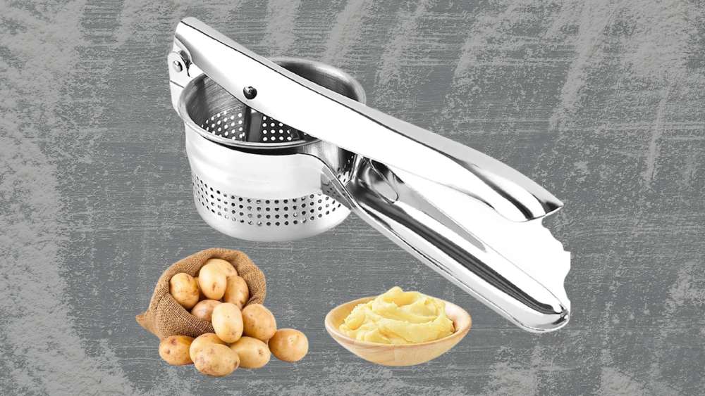 Stainless steel potato presser masher ricer