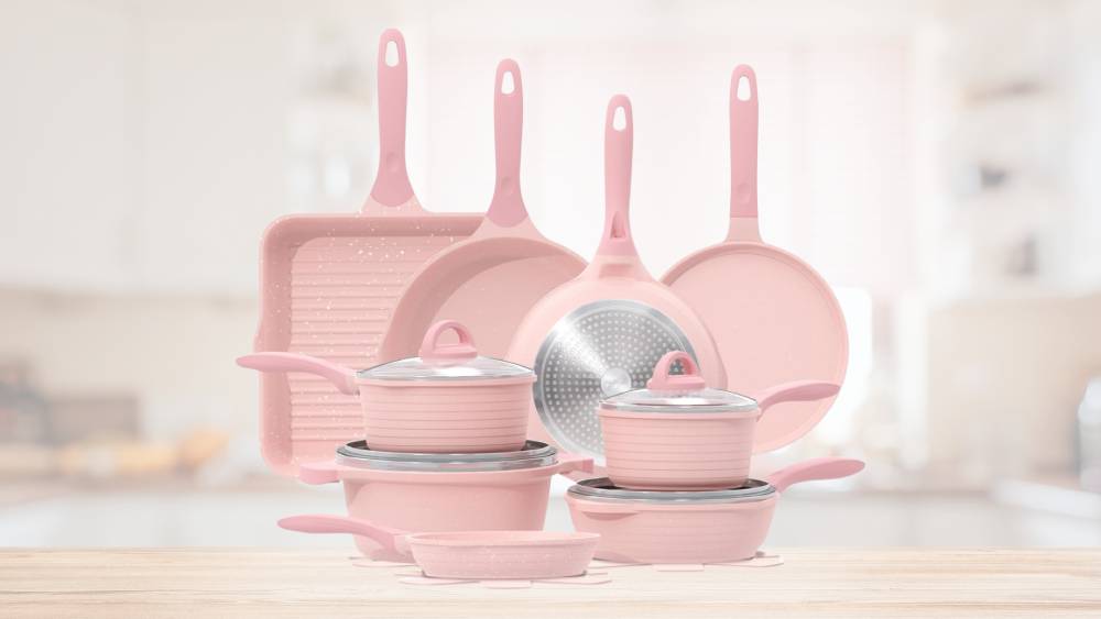 Pink Pots and Pans Set