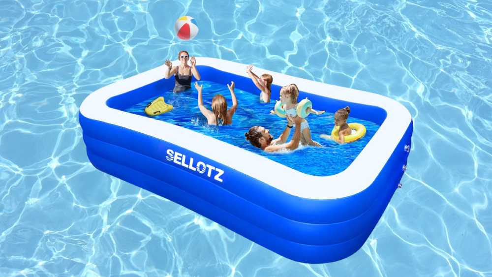 Oversized inflatable pool