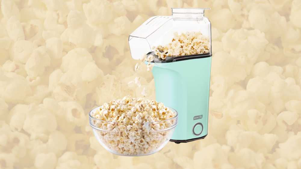 Electric hot air popcorn popper