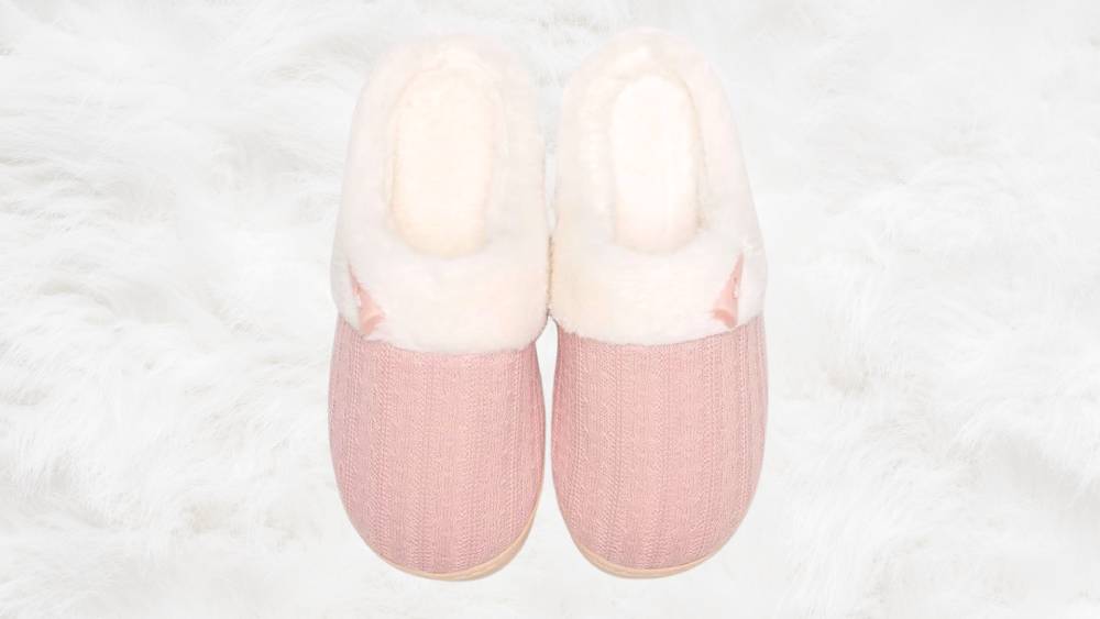 Slip-On Fuzzy House Slippers