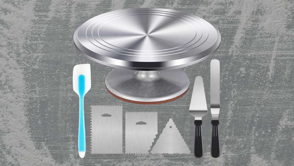 Aluminum Cake Turntable Set