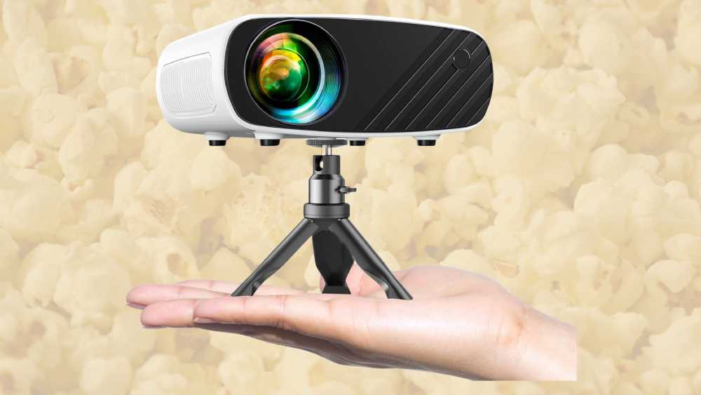 Compact portable mini projector device