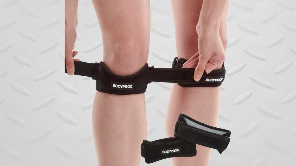 Supportive patella tendon knee strap brace