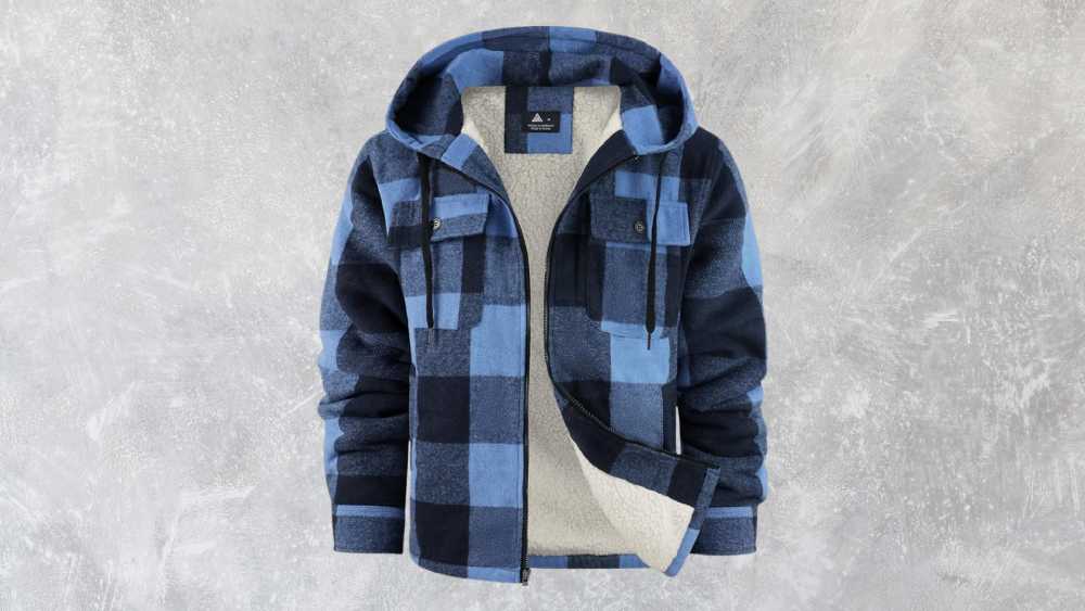 Men's flannel shirt jacket