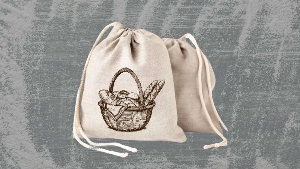 unbleached linen bread bags
