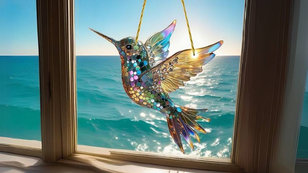 Colorful Hummingbird Suncatcher