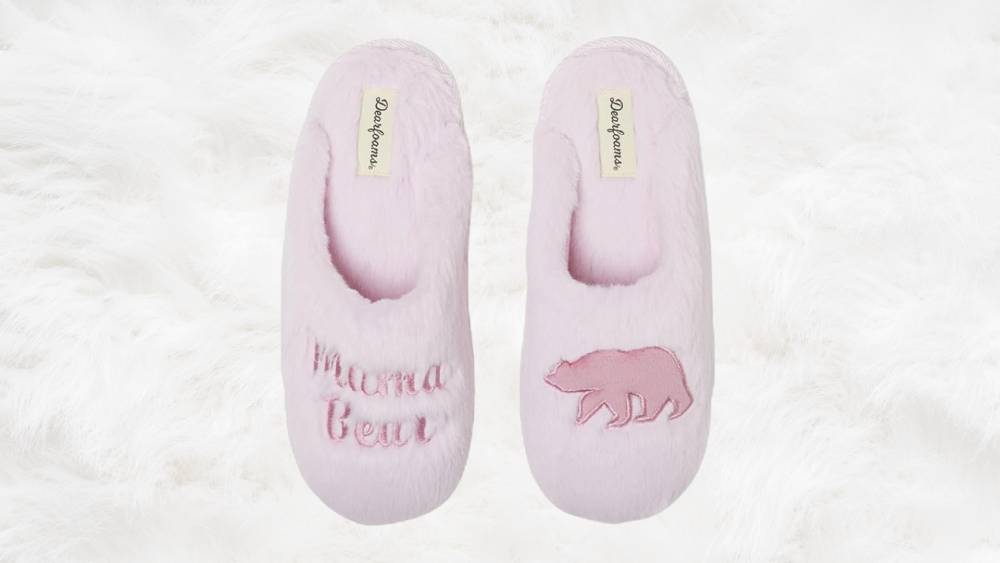 Fluffy Cute Pink Scuff Slippers