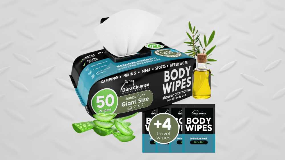 Refreshing body wipes designed for men.