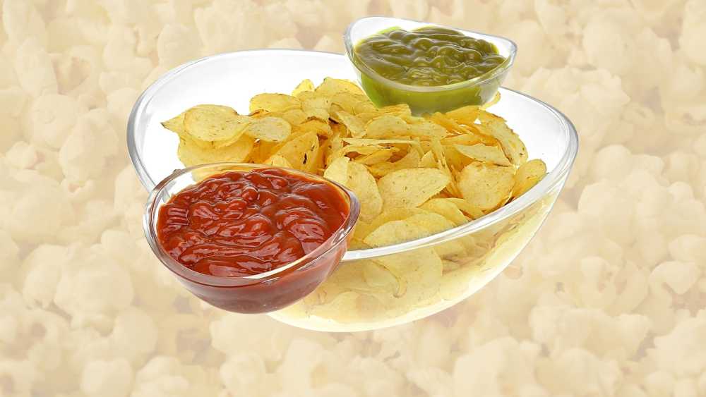 Clear acrylic chip and dip set