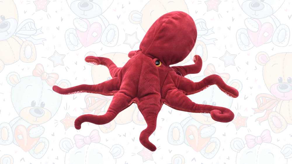 Realistic Stuffed Octopus Toy