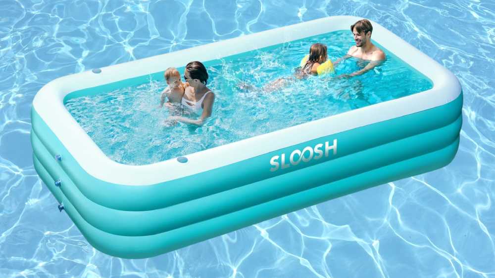 Full-sized inflatable swimming pool