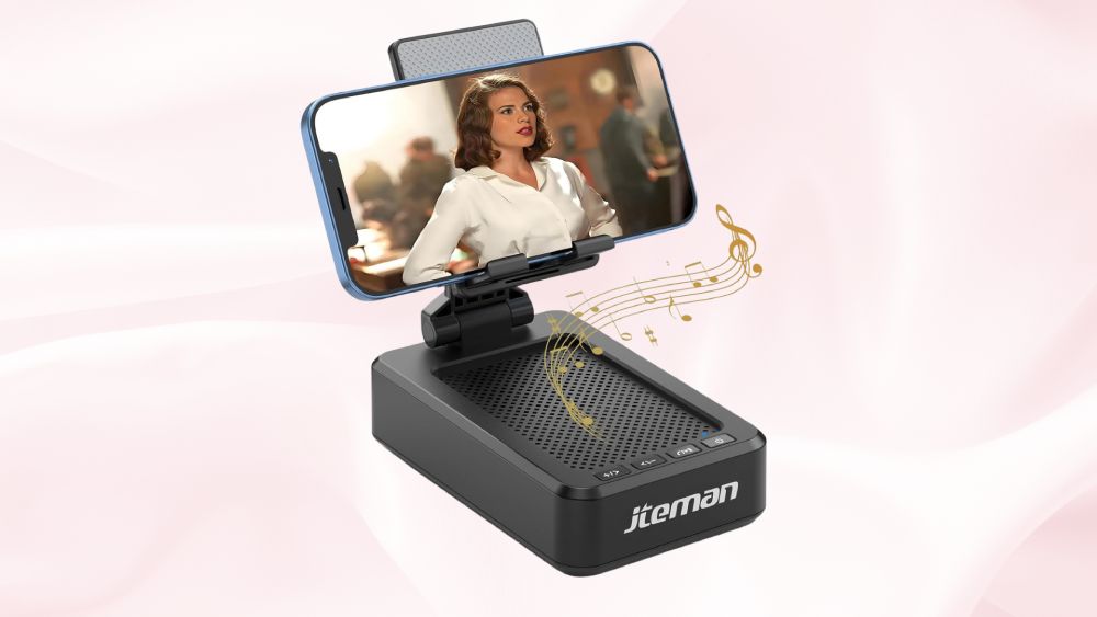 Adjustable portable cell phone stand