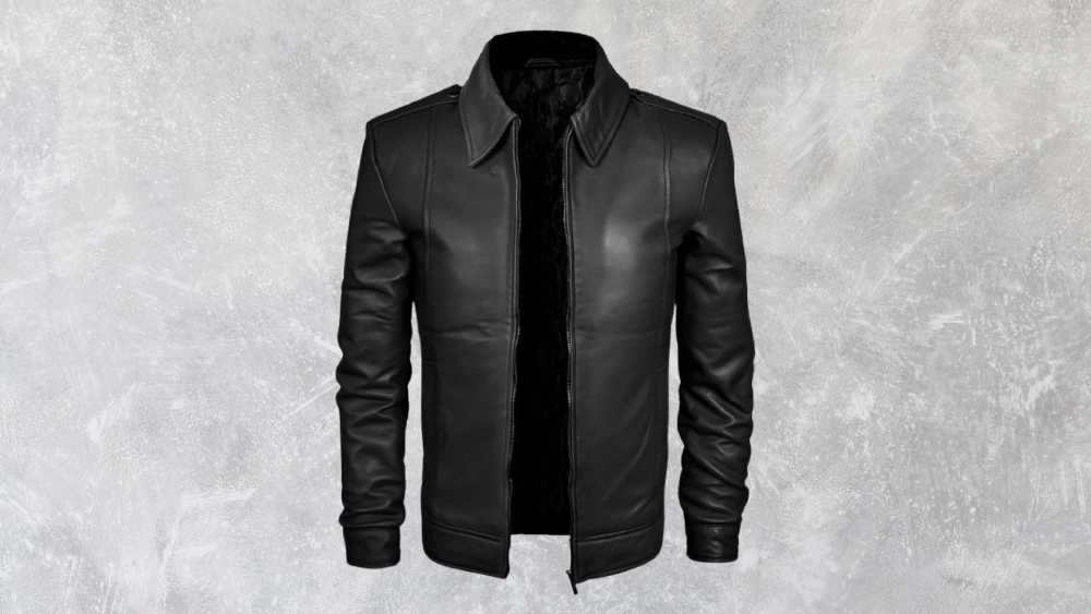 Luxurious lamb leather jacket