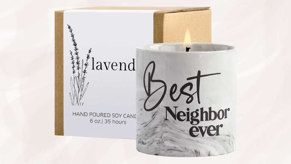 6 oz lavender-scented candle