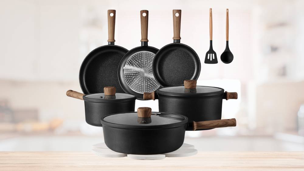 16-piece Nonstick Pots and Pans Set
