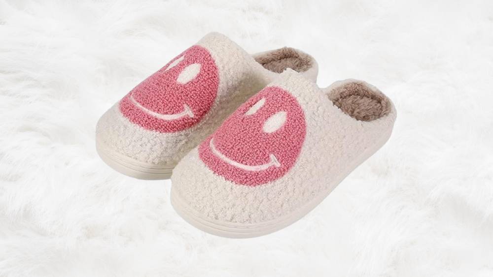 Retro Fuzzy Face Slippers