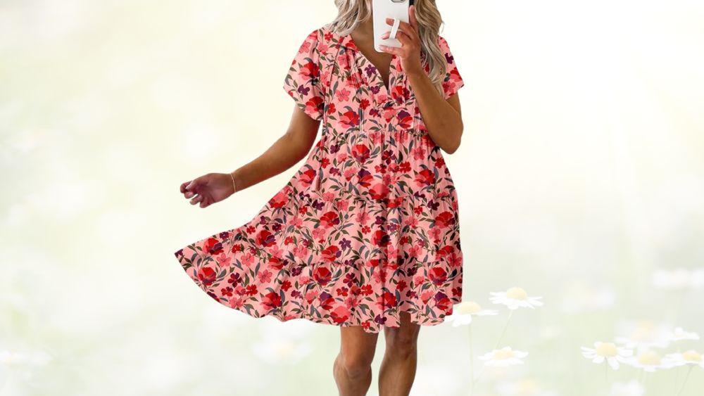 Boho Floral V-Neck Sundress