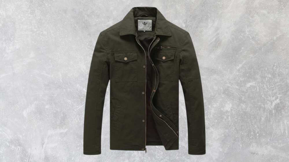 Structured military lapel jacket
