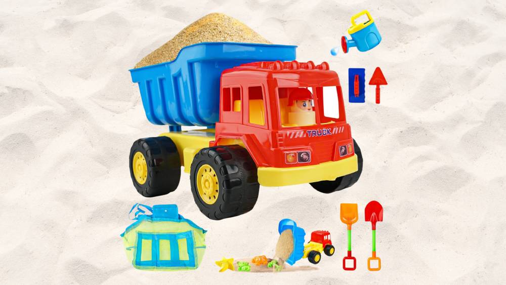 Colorful beach toys set