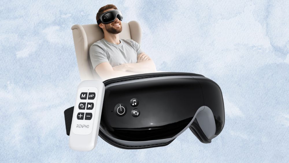 Electronic eye massager device