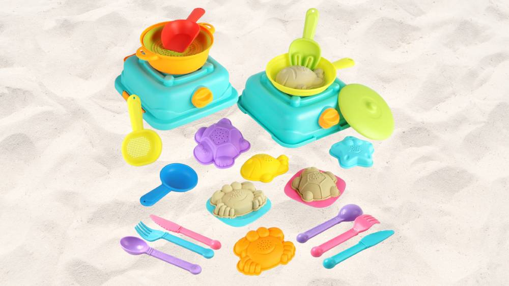 Fun colorful beach toys kids