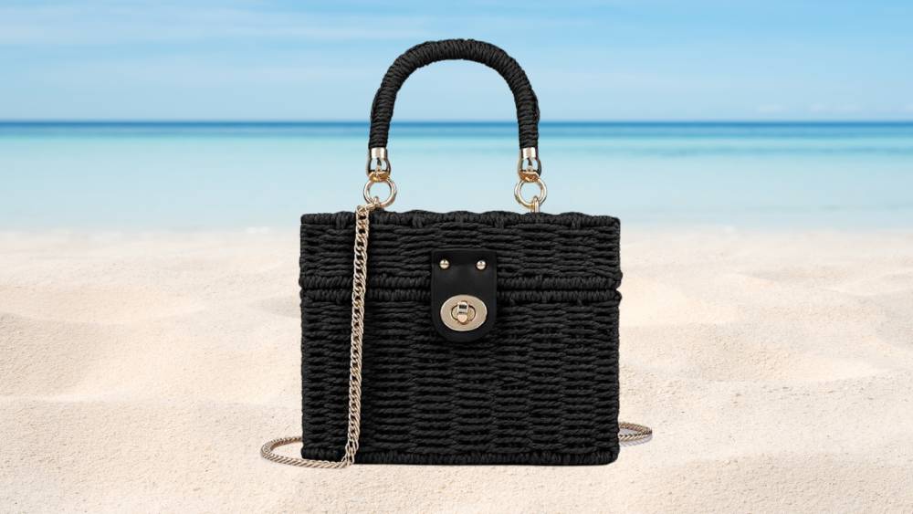 Black Rattan Bag