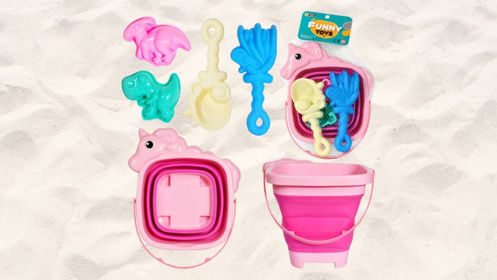 Collapsible colorful beach sand toys kids