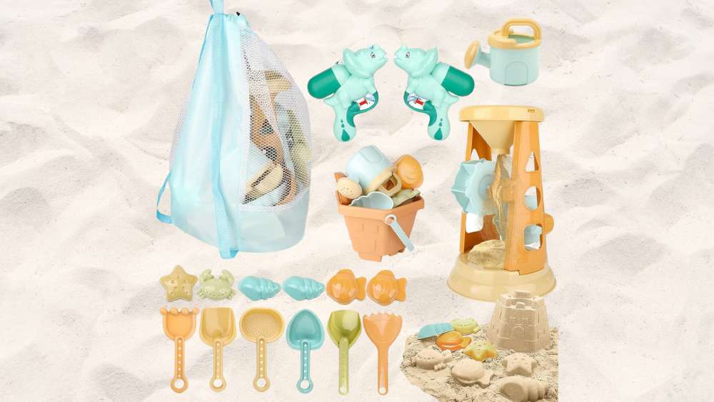 Colorful sand and water wheel toys