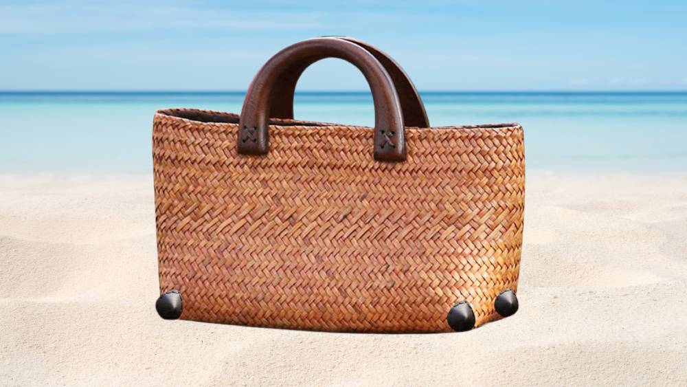 Chic Rattan Tote Bag