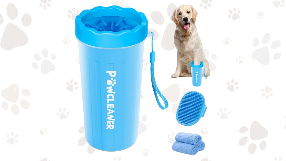 Dog Paw Cleaner with bath brush