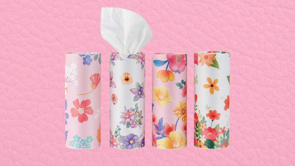 Canned tissue cylinder