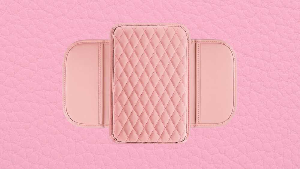 Microfiber leather console