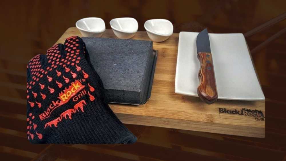 Rock stone grill black color