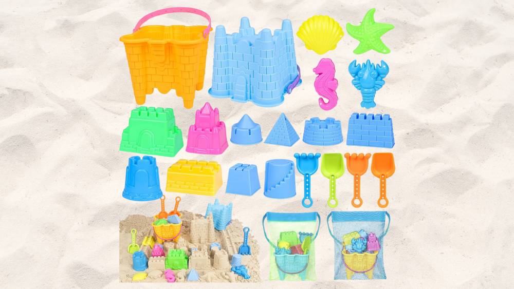 Safe colorful beach toys toddlers