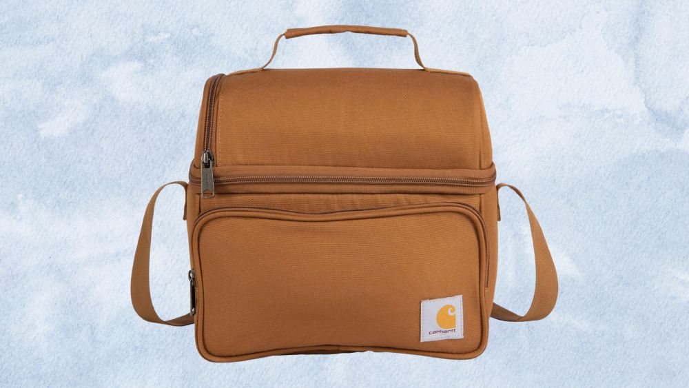Insulated lunch cooler bag container