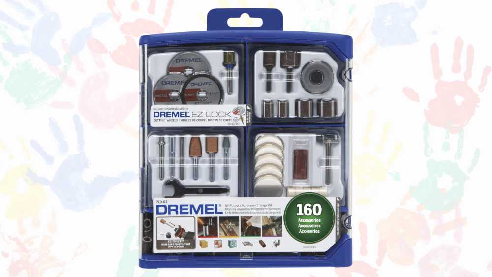 Rotary tool set for detailed crafting