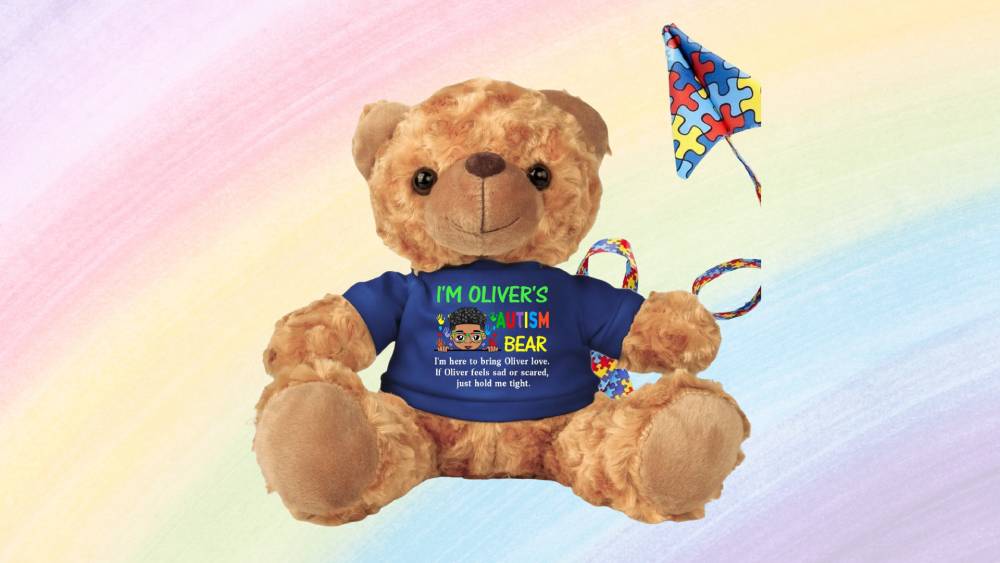 Comfort personalized teddy bear