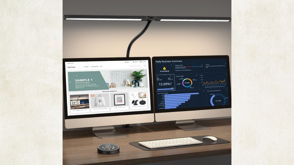 LED desk lamp with adjustable brightness