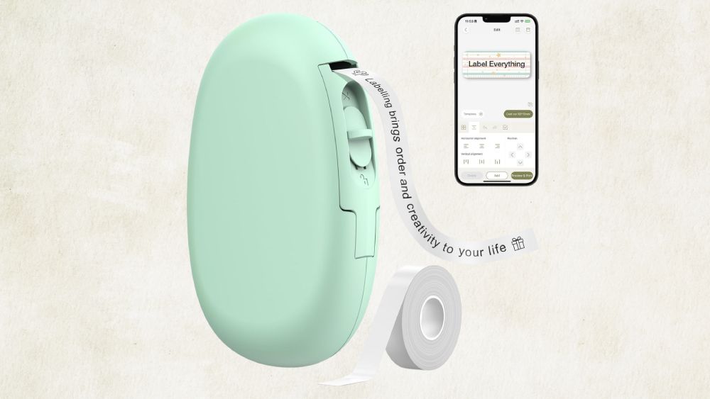 Bluetooth label maker for custom labeling