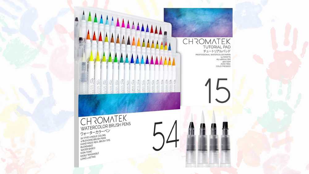 Dual tip acrylic paint marker set