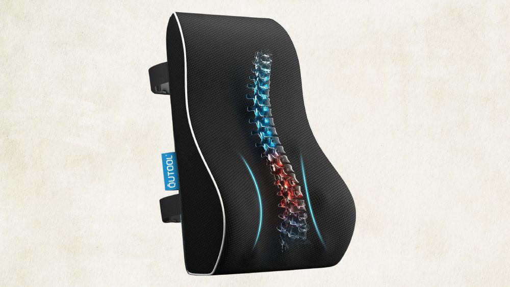 Ergonomic lumbar pillow for office chairs