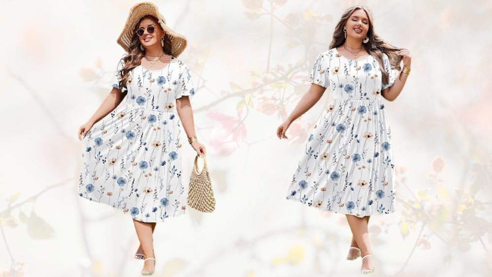 Short sleeve summer dress