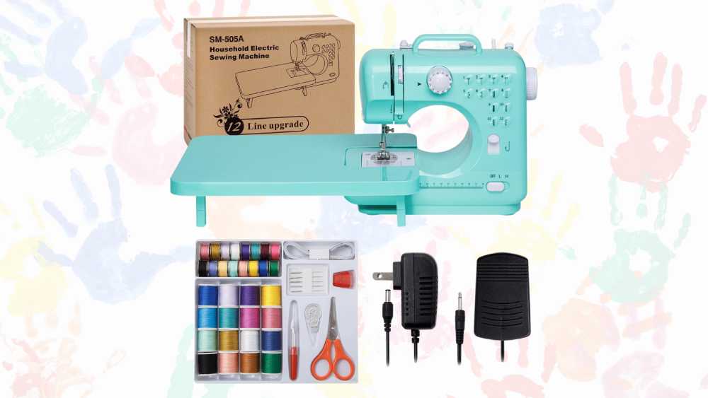 Compact mini sewing machine for beginners