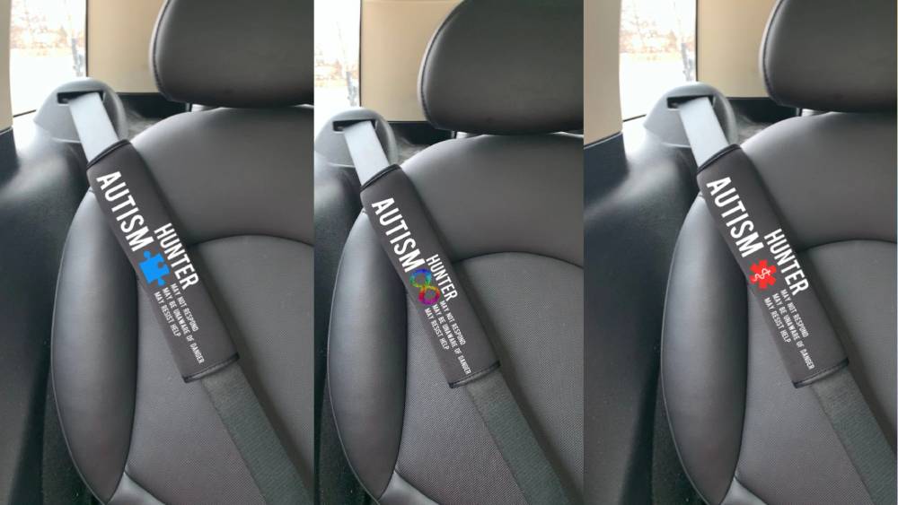 Medical Alert Autism Seatbelt Cover
