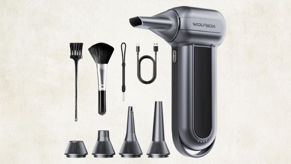 Cordless air duster with powerful performance