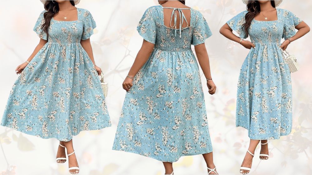 Plus Size Floral Maxi Dress