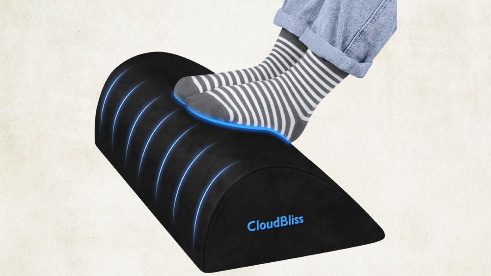 Under desk foot rest for comfort