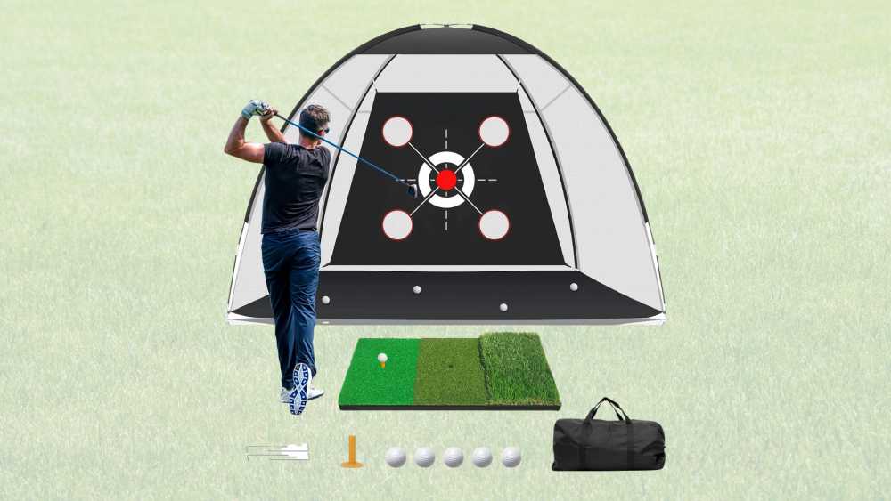 Golf Net and Practice Mat set