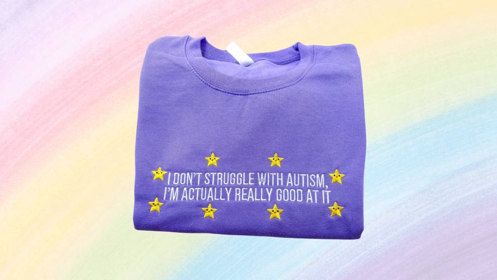 Embroidered crewneck sweatshirt